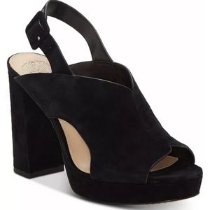 Black Vince Camuto Chunky Heels